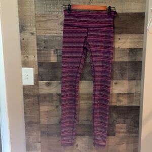 Lululemon Wunder Under Pant III Space Dye Twist Regal Plum Alarming
